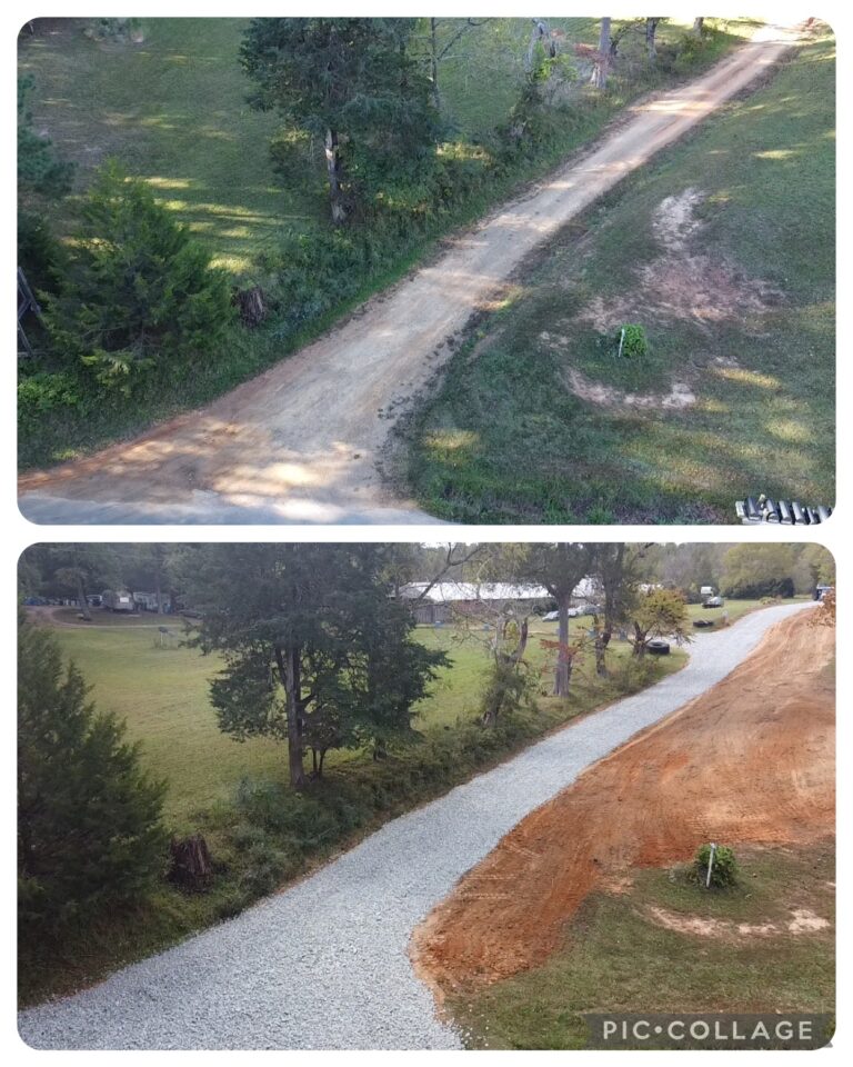 sitework before and after