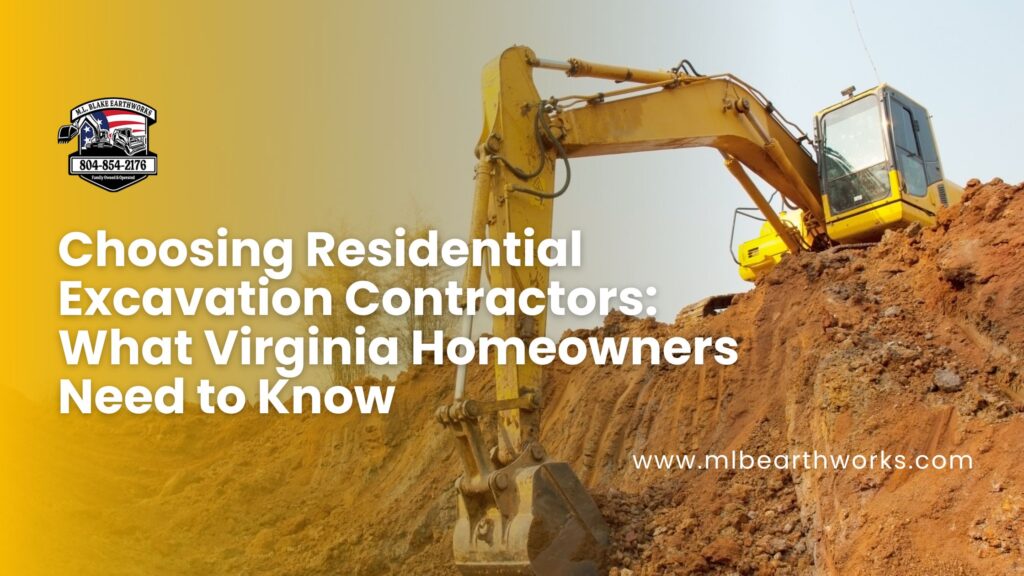 esidential excavation contractors