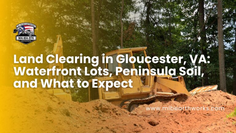 waterfront lot land clearing Gloucester VA