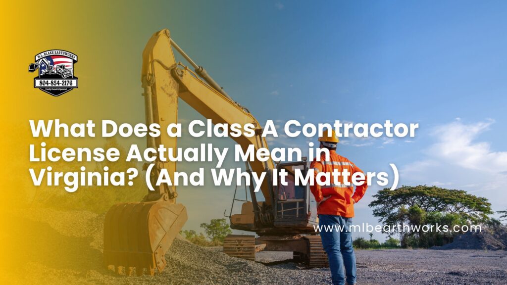 Excavator and contractor discussing licensingclass A contractor license virginia
